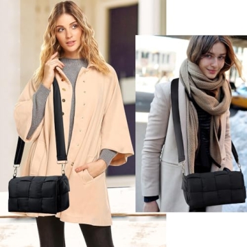 Stylish AICSOLL Puffer Shoulder Bag for Women