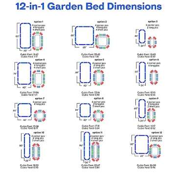 Sunnotic Modular Raised Garden Bed for Vegetables 8x4 FT