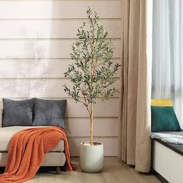 Lifelike SOGUYI 6FT Olive Tree for Home & Office Decor