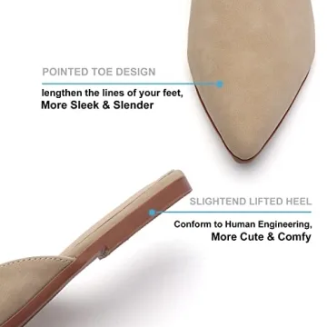 Tilocow Women's Pointed Toe Mules - Stylish & Comfortable