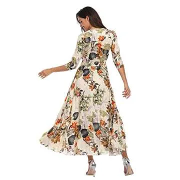 Summer Floral Maxi Dress for Beach & Party Wear