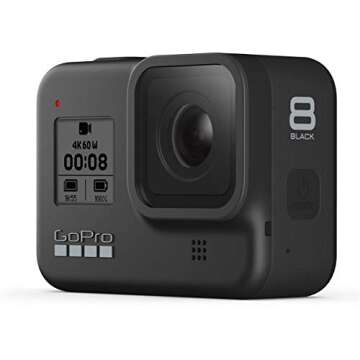 GoPro HERO8 Black - Waterproof Action Camera with Touch Screen 4K Ultra HD Video 12MP Photos 1080p Live Streaming Stabilization