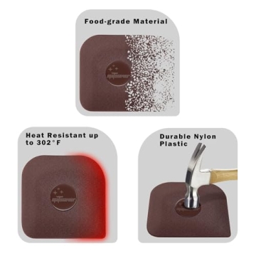 Non-Scratch Pan Scraper Set - 5 Durable Kitchen Tools