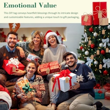 SallyFashion 100pcs Kraft Paper Gift Tags with String