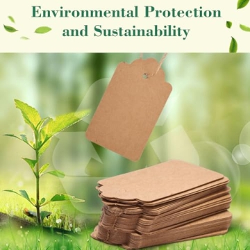 SallyFashion 100pcs Kraft Paper Gift Tags with String