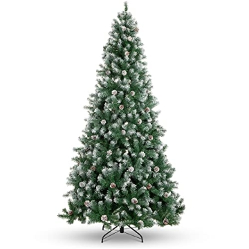 Best Choice Products 6ft Pre-Decorated Holiday Christmas Tree for Home, Office, Party Decoration w/ ...