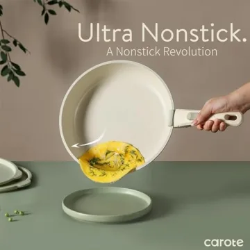 CAROTE Nonstick Cookware Set with Detachable Handle