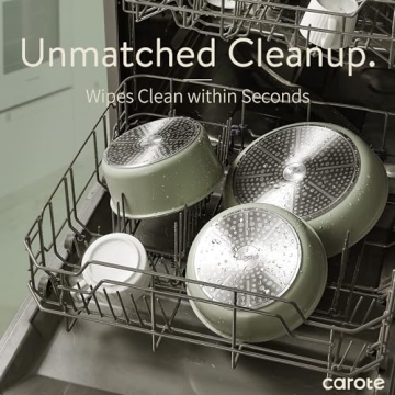 CAROTE Nonstick Cookware Set with Detachable Handle