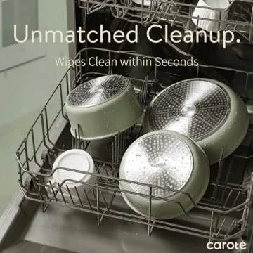 CAROTE Nonstick Cookware Set with Detachable Handle
