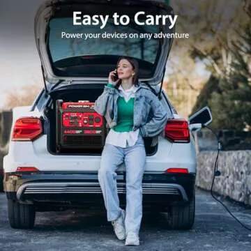 PowerSmart 4400W Portable Generator, RV Ready & Quiet