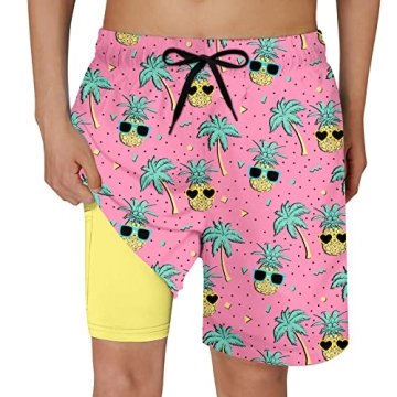 Cozople Boys Swim Trunks Size 10-12 Soft Stretchy Boxer Brief Liner Swimming Shorts Anti Chafe Swimw...