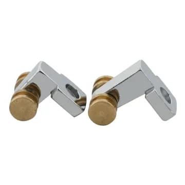 OVSAL Pack of 2 Brass Roller String Retainer for Electric Guitar String Guide Roller String Trees Compatible with Start Tele Telecaster Electric Guitar String Parts Replacement Chrome