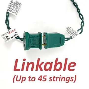 Wondershop LED Christmas Light 20 ft with 60 Warm White Bulbs on Green Wire, Indoor/Outdoor Lighting for Xmas Tree, Parties, Wedding, UL Listed