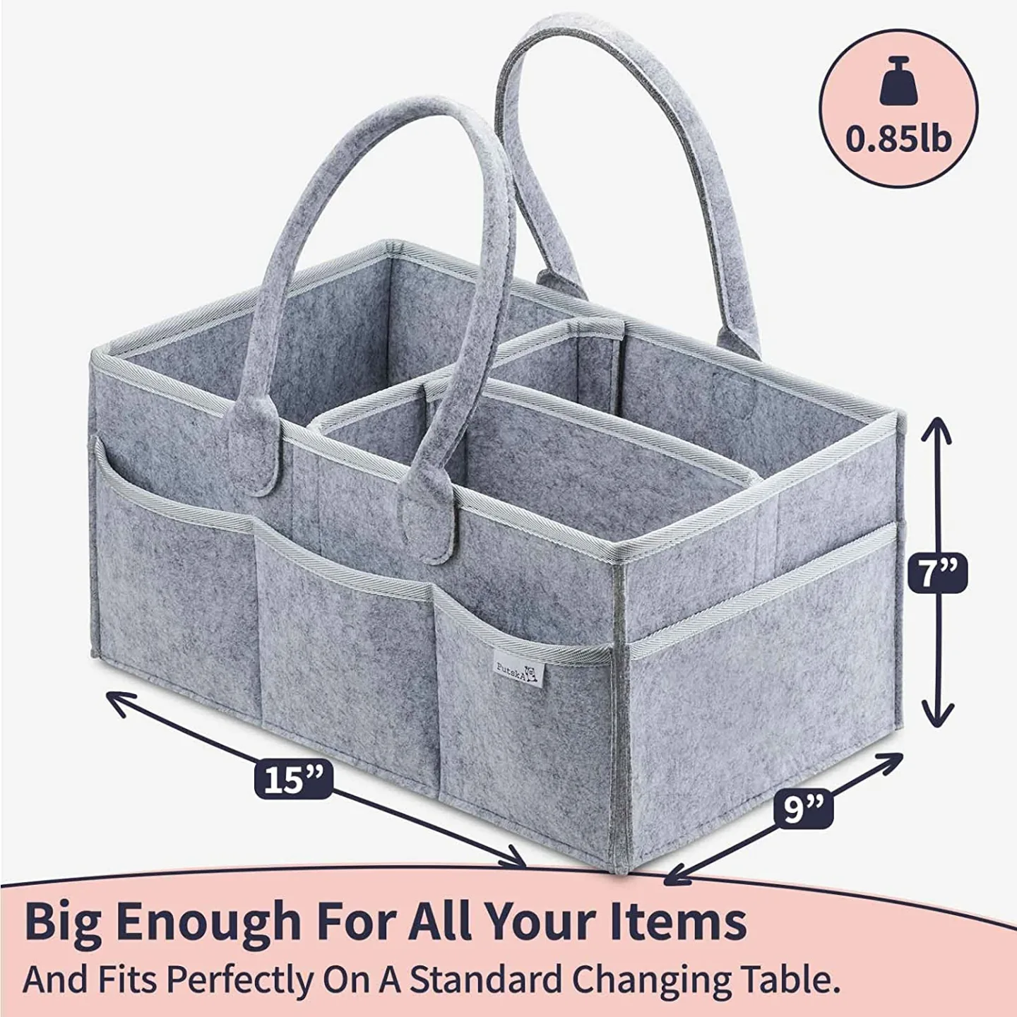 Baby Diaper Caddy Organizer - Nursery Must-Have