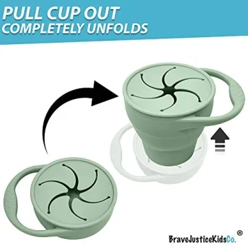 Snack Attack Cup Collapsible Silicone Container for Kids