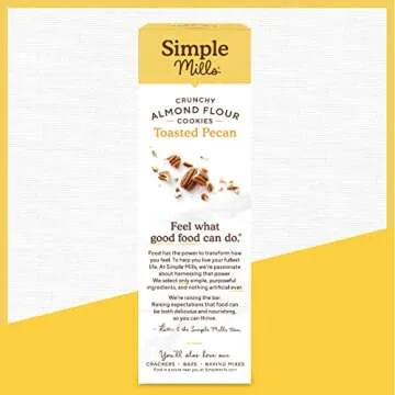 Simple Mills Almond Flour Crunchy Cookies Variety Pack (Chocolate Chip, Double Chocolate Chip, Toasted Pecan) - Gluten Free, Vegan, Healthy Snacks, Made with Organic Coconut Oil, 5.5 Ounce (Pack of 3)