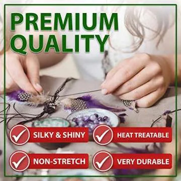 Mandala Crafts 1mm Satin Nylon Cord 100 Yards for Crafting