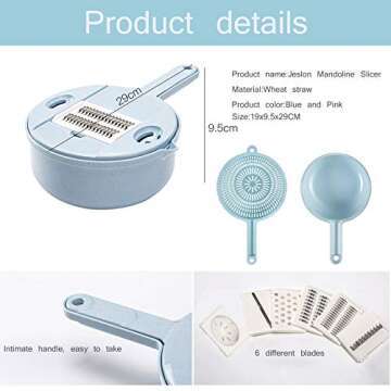 Jeslon 10 in 1 Vegetable Mandoline Slicer - Cut & Shred Easily