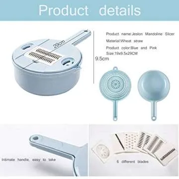 Jeslon 10 in 1 Vegetable Mandoline Slicer - Cut & Shred Easily