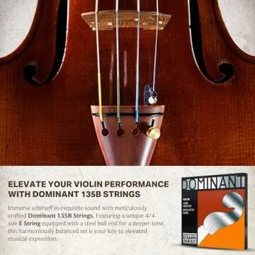 Thomastik-Infeld 135B Dominant Violin String Set - Superior Sound Quality and Durability