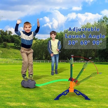 Gizzjoy Dinosaur Toy Rocket Launcher Outdoor Fun for Kids