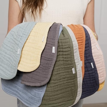 Gerber Baby Muslin Burp Cloths 5-Pack Soft & Reliable