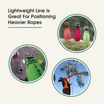 Weaver Arborist Throw Line and Weighted Throw Bag Kit, 150 ft Polyethylene Tree Climbing Rope 16 oz Throw Weight Set, Handcrafted Arborist Equipment