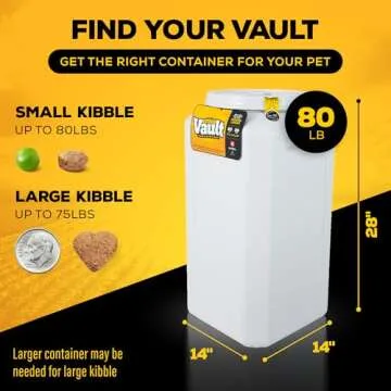 Gamma2 Vittles Vault Pet Food Storage Container - Airtight 80lbs Container