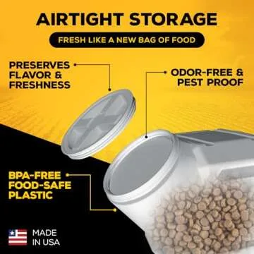 Gamma2 Vittles Vault - 80lbs Airtight Pet Food Storage