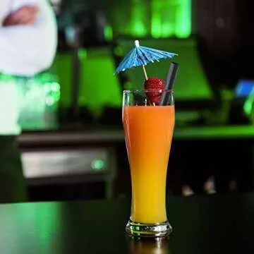 ALINK 100 PCS Black Plastic Boba Straws, 12mm Extra Wide Disposable Smoothie Straws for Bubble Tea, Popping Pearls - 8.5 inch