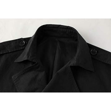 Gafeng Mens Double Breasted Trench Coat for Style