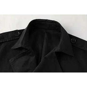 Gafeng Mens Double Breasted Trench Coat for Style