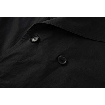 Gafeng Mens Double Breasted Trench Coat for Style