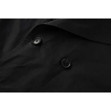 Gafeng Mens Double Breasted Trench Coat for Style