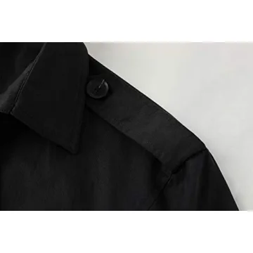 Gafeng Mens Double Breasted Trench Coat for Style