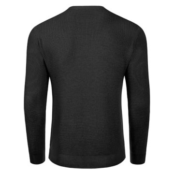 COOFANDY Men's Stylish Waffle Sweater for All Occasions