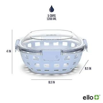 Ello DuraGlass Lunch Bowl with Silicone Sleeve and Airtight Lid