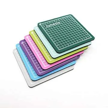 4PCS Mini Cutting Pad Self Healing Craft Mat Small Sewing Cutting Mat Non-Slip Mini Cut Board for Scrapbooking Quilting Sewing Accessories Green