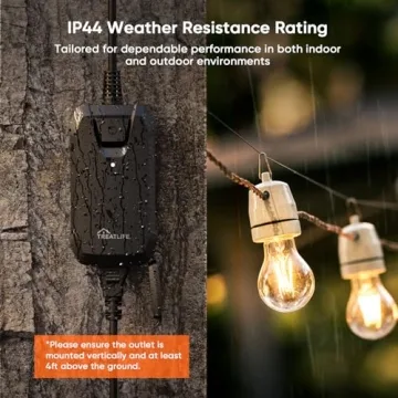 Smart Dimmer Plug with Voice Control for Outdoor Lighting