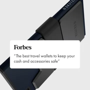 Ekster Aluminum Cardholder Wallet for Men | Metal Wallets with RFID Blocking Layer | Slim & Minimalist Aluminum Wallet with Push Button for Quick Card Access (Midnight Blue)