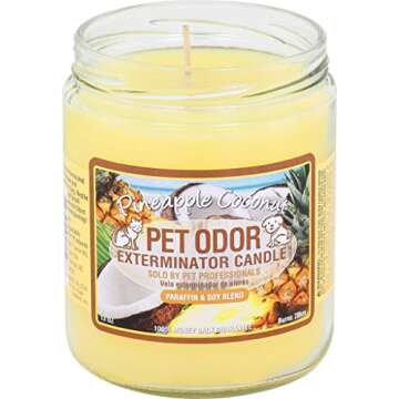 Specialty Pet Products Pet Odor Exterminator Candle, Pineapple & Coconut - Pack of 2