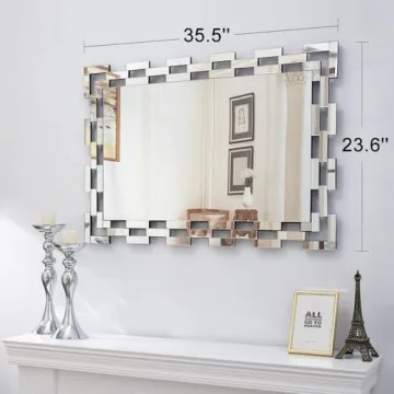 Chende Elegant Wall Mirror for Living Room and More
