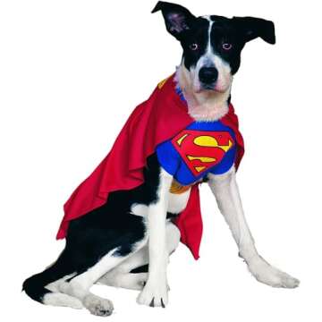 Rubies DC Comics Classic Superman Pet Costume for Themed Parties and Halloween, X-Large