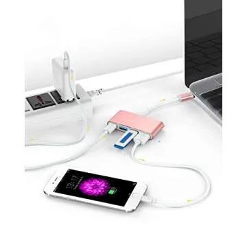 LENTION 4-in-1 USB-C Hub for MacBook and More