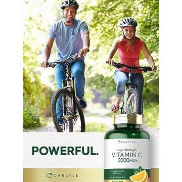 Carlyle Vitamin C 2000mg | with Rose HIPS | 150 Caplets | Vegetarian, Non-GMO, Gluten Free Supplement