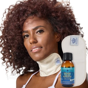 QUEEN OF THE THRONES Castor Oil Pack for Neck - Organic, Reusable, & Comfortable