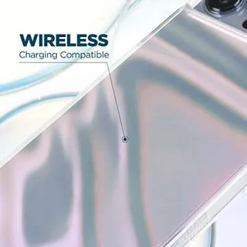 Case-Mate Soap Bubble iPhone 13 Case [10ft Drop Protection] [Wireless Charging Compatible] Luxury Cover for iPhone 13 6.1" - Iridescent Swirl Effect, Anti-Scratch, Shock Absorbing, Slim - Iridescent