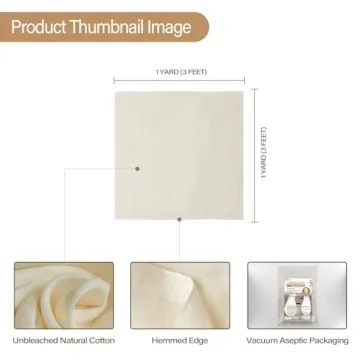 Unbleached Cotton Cheesecloth - 9 Sq Ft Reusable