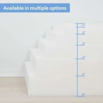 GoTo Foam 4" Height x 24" Width x 96" Length 43ILD (Firm) Upholstery Cushion Made in USA