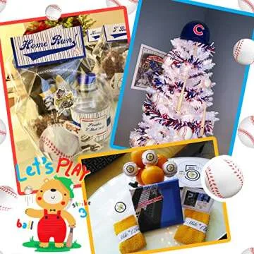 24 Pcs Baseball Stress Ball,2.5 Inch Mini Squeeze Foam Baseball,Relaxable Sports Ball for Themed Party Favors,Decoration,Anxiety Relief